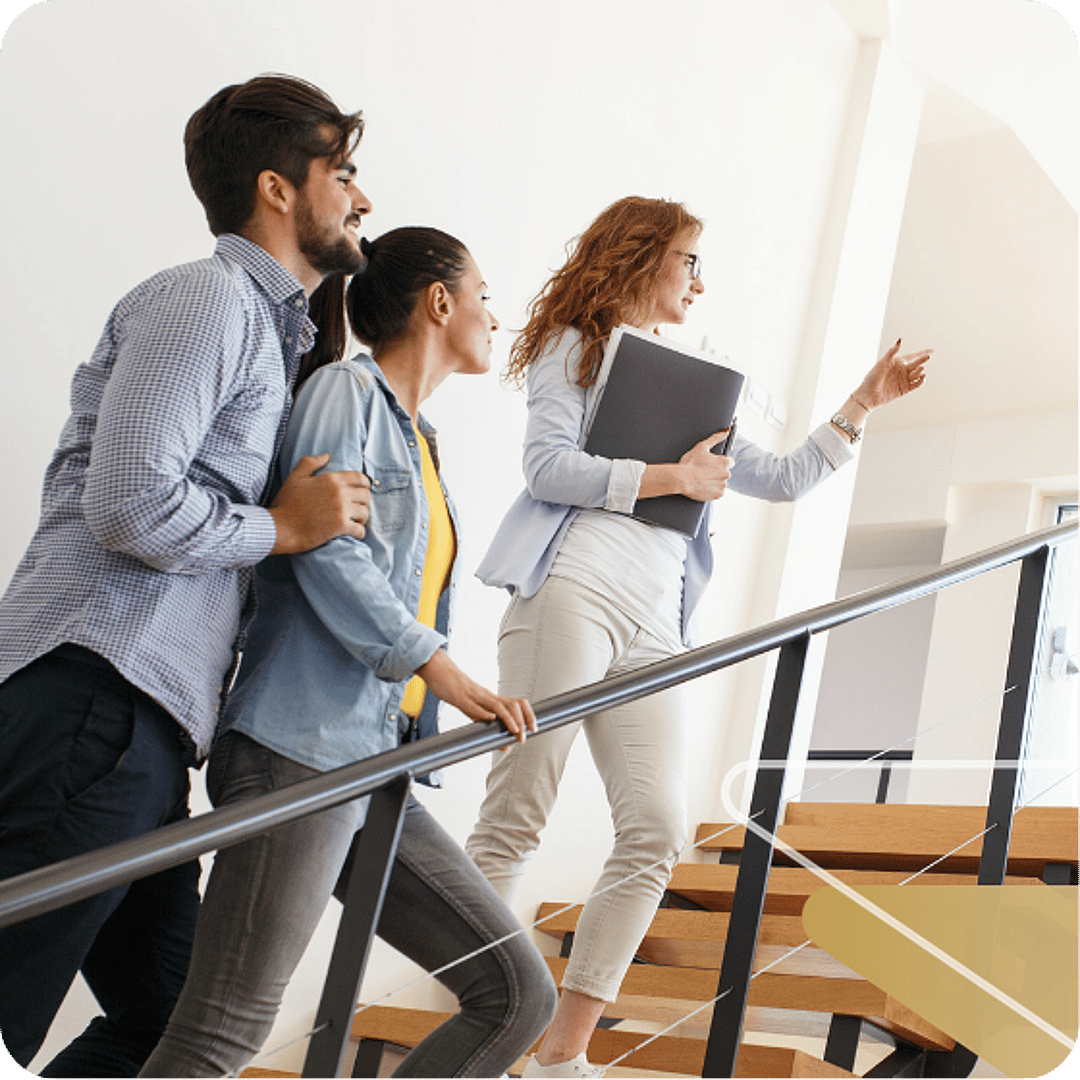 Realtors showing property to clients