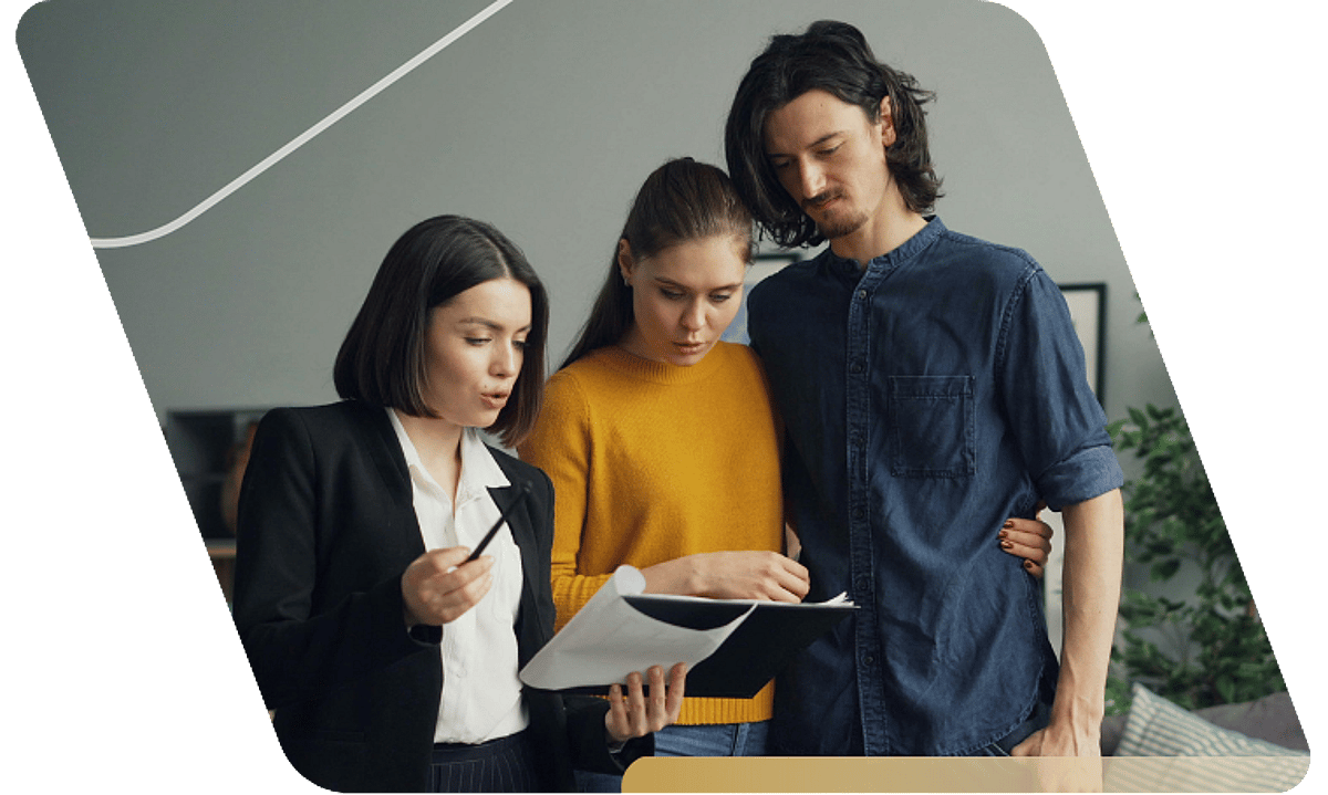 Team explaining real estate strategy