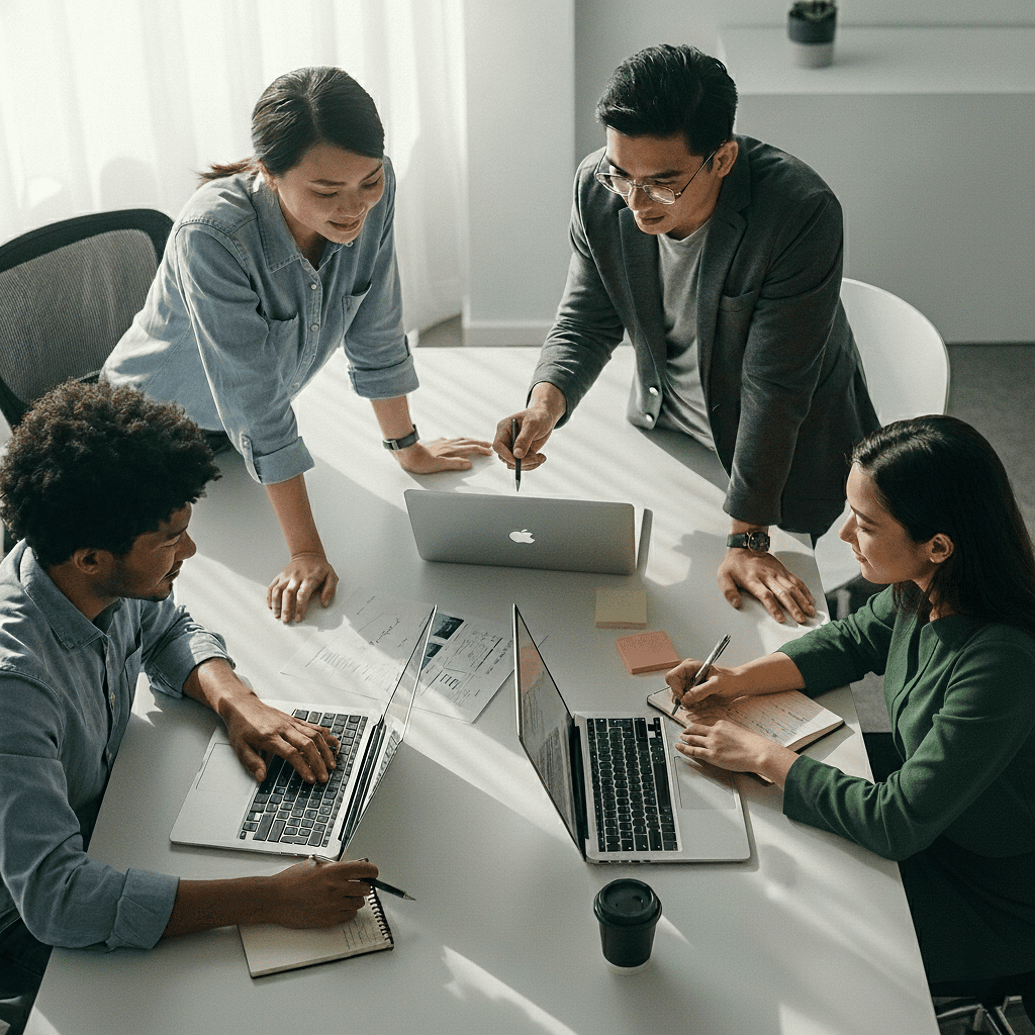 Realtris team collaborating